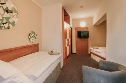 Rozloženie postelí v suite standard